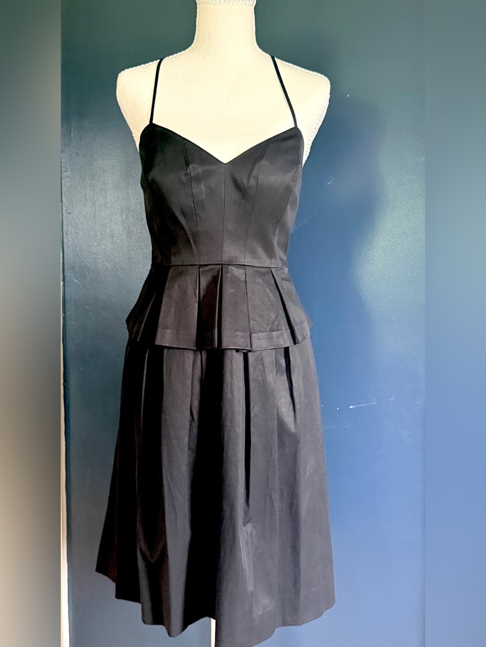 Elizabeth and James Black Peplum Dress
